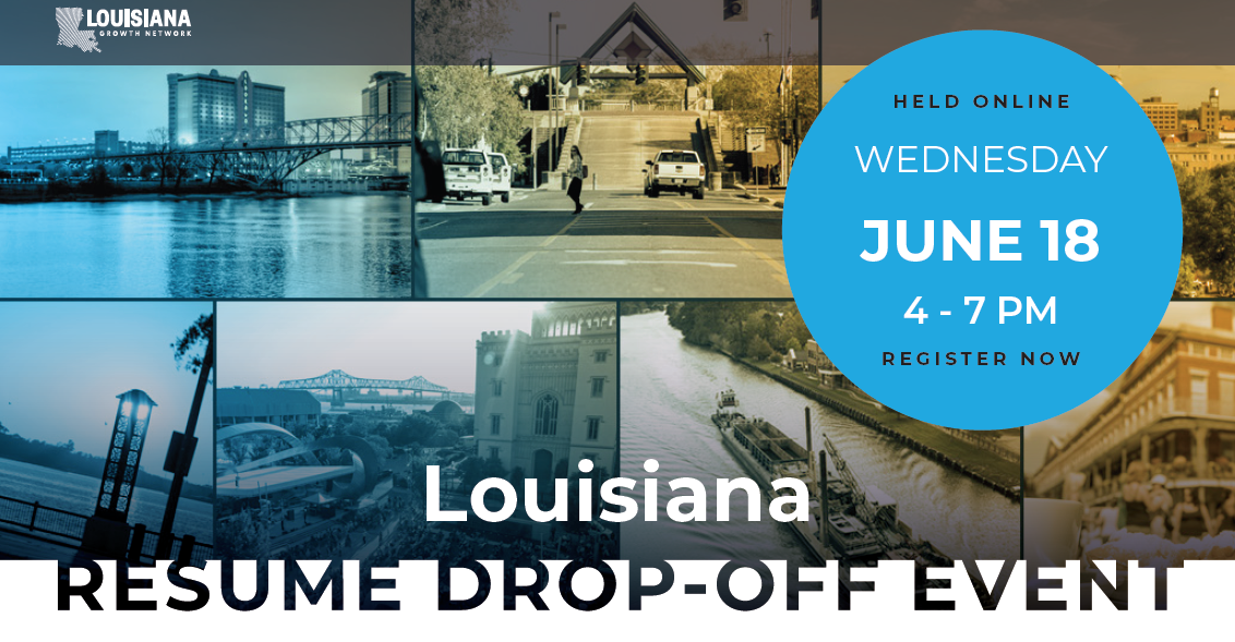 Image for Resume Drop-Off Event (Online) - Louisiana Growth Network